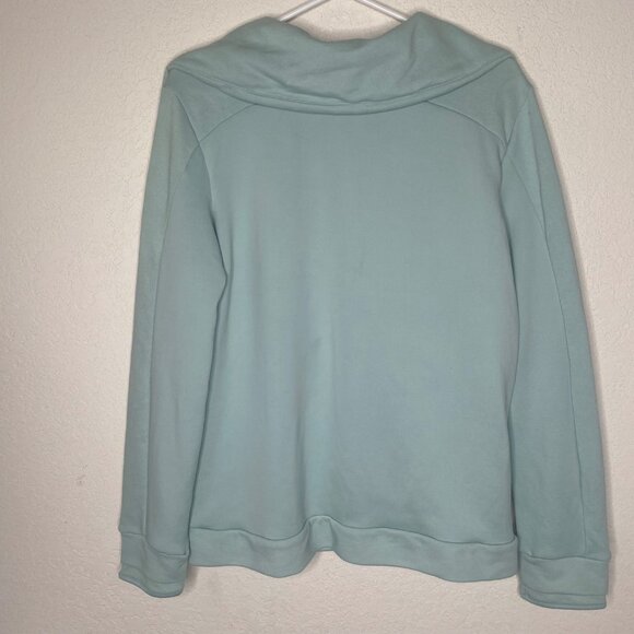 Adidas Womens Mint Green Full-Zip Jacket L/G Lightweight Casual Sweatshirt - Picture 5 of 12